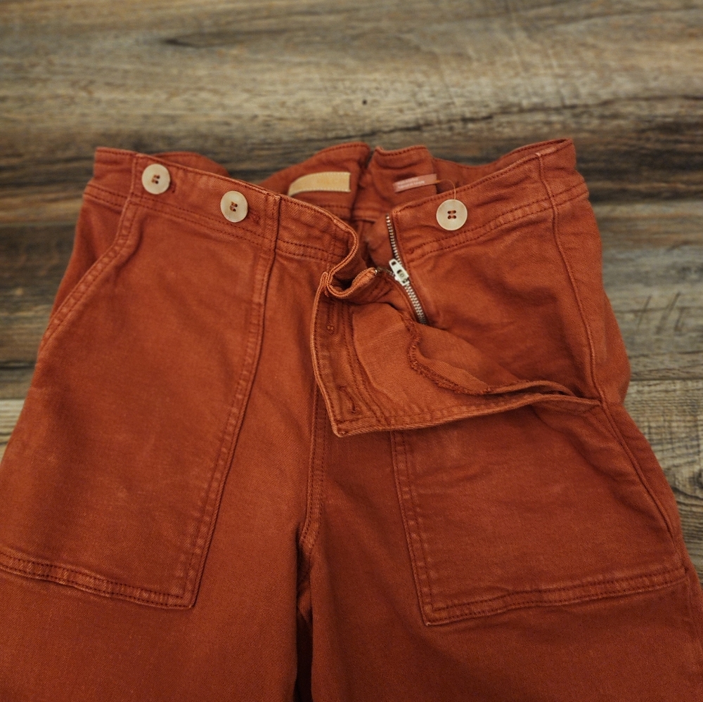 Pilcro Rust Wide-Leg Pants - Picture 9 of 11